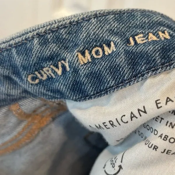 American Eagle Curvy Mom Jeans Size 4‎ Short - Image 7