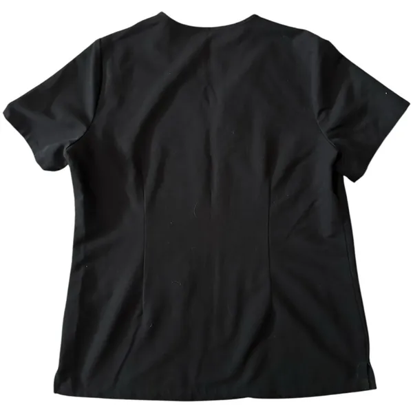 Figs Women’s Size L Black V-Neck Casma Three Pocket Medical Scrub Top FW1100 - Image 2