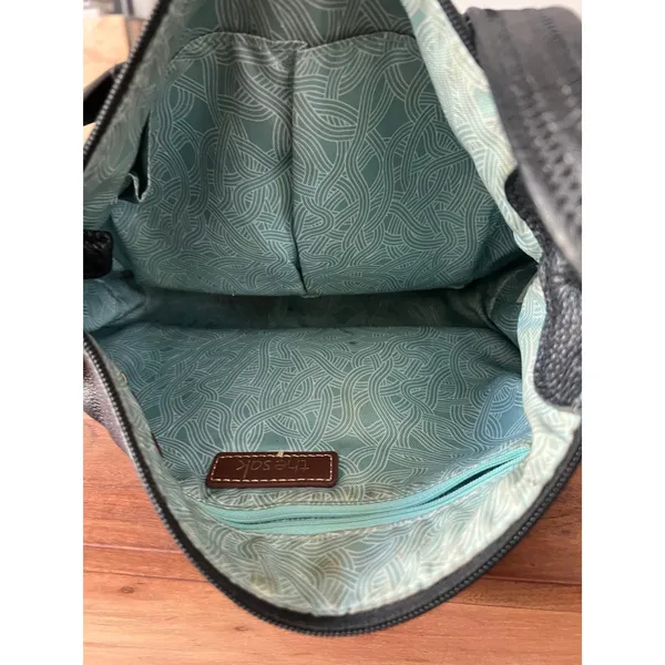 The Sak Vintage 2000's Y2K Indie Sleaze Pebbled Leather Hobo 90s Baguette Bag - Image 7