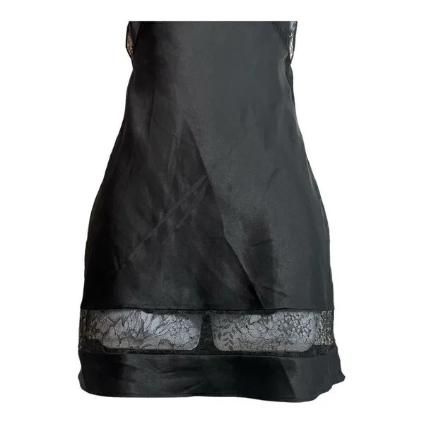 Victoria's Secret Black Lace Teddy Babydoll Size XS Lingerie Adjustable Strap - Image 3