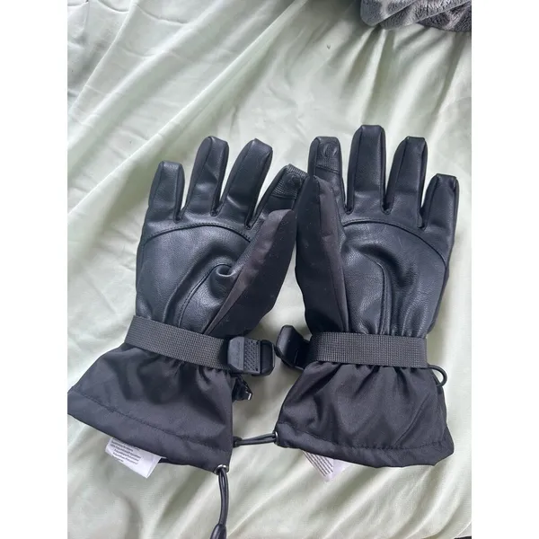 Scott Ultimate Pro Women's Snow Ski Hand Zip Faux Leather Palm Insulated Gloves - Image 3