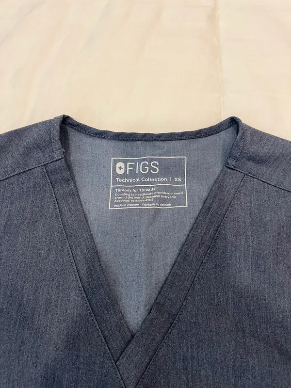 FIGS Denim Blue Scrubs - Image 3