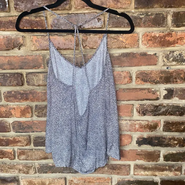 Oysho Brown Cream Leopard Animal Print Strappy Tank Top Women's Size Small - Image 4