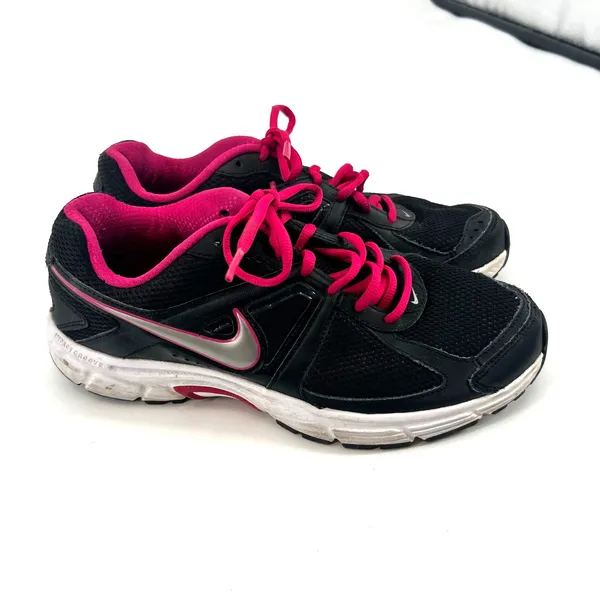 Nike Dart 9 Shoes Womens 10 Athletic Running Sneakers 443863-018 Black Pink Mesh - Image 2
