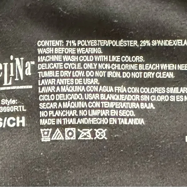 Felina black super soft mid rise leggings, size S athletic Athleisure workout - Image 2