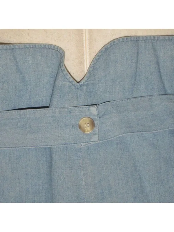 VTG Cambridge Dry Goods Western Denim Vest Womens L Embroidered Rodeo Cowgirl 90 - Image 9