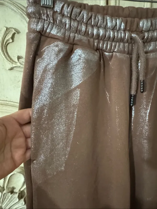 Unbranded Brown Jogger Pants made in Turkey Size 4 - Image 6