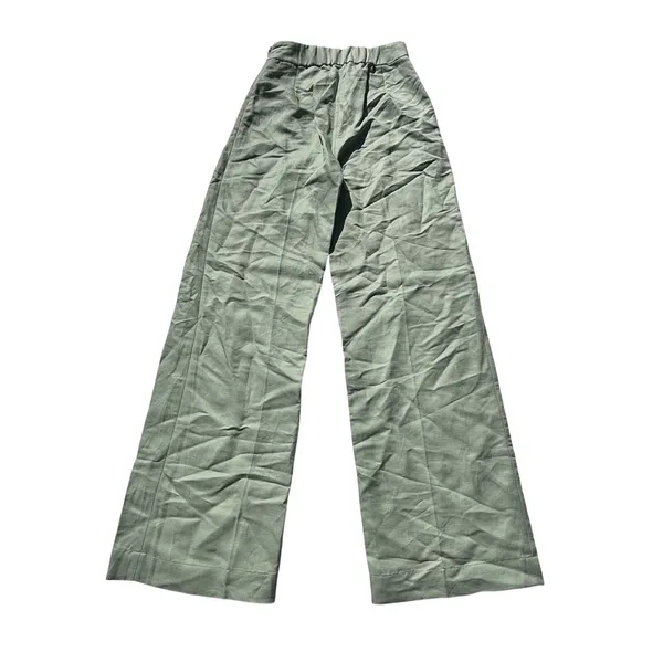 & Other Stories Linen Blend Mint High Waist Wide Leg Pants 2 - Image 8