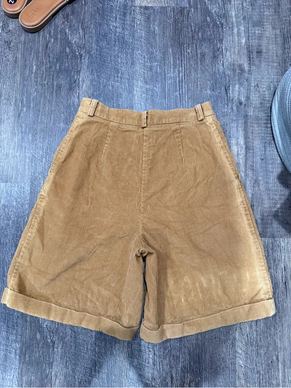 Charter Club by Jane Justin Vintage Corduroy High Waisted Wide Leg Long Shorts - Image 6