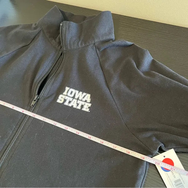 Boxercraft Women’s Black Iowa State Zip Up Sweatshirt Large NWT‎ - Image 10