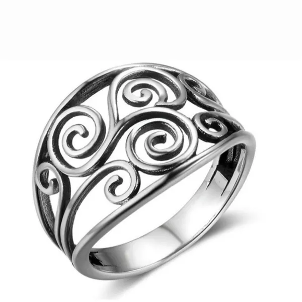 NEW Solid Heavy Boho Filigree 925 Sterling Silver Ring, Size 7‎ - Image 11