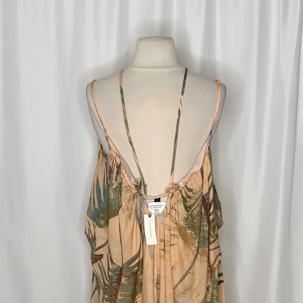 NWT Anthropologie TAHNEE KELLAND Strappy Midi Dress Tropical Print Medium - Image 9