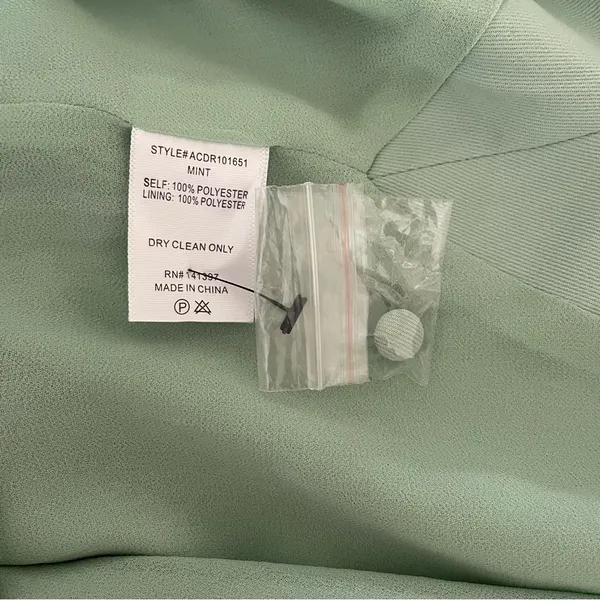 Astr Jodie Dress Mint Size XS Asymmetrical Crisscross Strap Keyhole Wedding - Image 8