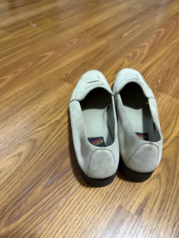 Aerosoles loafers slip-on square toe textured strap detail size 7 - Image 4