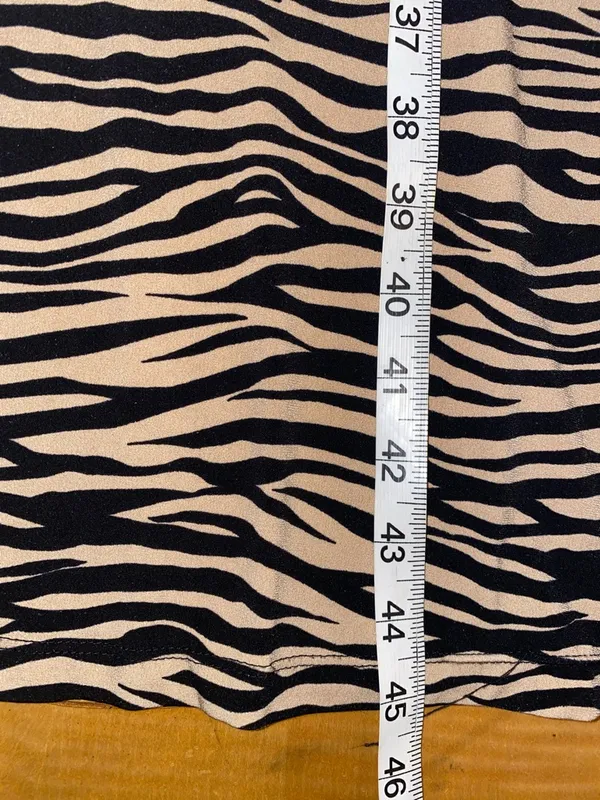 LOFT Animal Print Long Sleeve Maxi Dress Size 14 Stretch Like New - Image 13