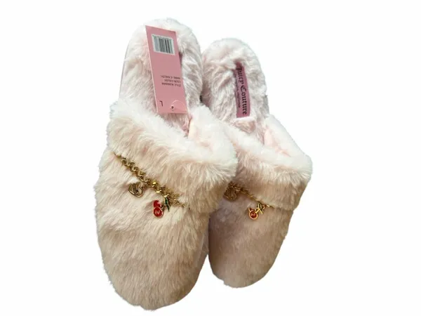 Juicy Couture NEW Women’s Kaelith Blush Faux Fur Slipper Size L (9-10) - Image 5