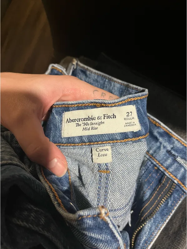 Abercrombie 90s Straight Mid-Rise Curve Love - Image 7