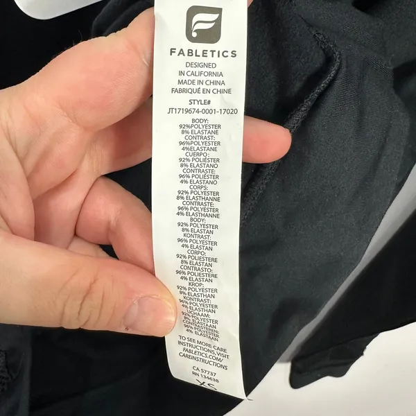 Fabletics Gigi Pullover Black Half‎ Zip Sweatshirt Mesh Pockets Athleisure XS - Image 7