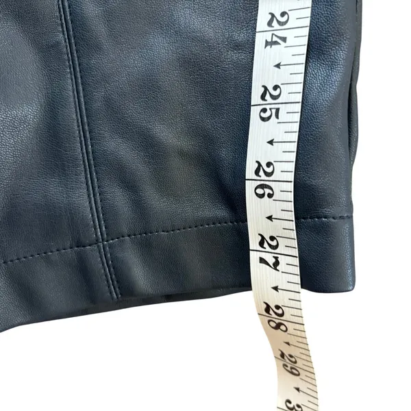 NWT Eloquii Belted Vegan Leather Pants Sz 16 Smoke Blue Baddie Plus‎ Size - Image 7