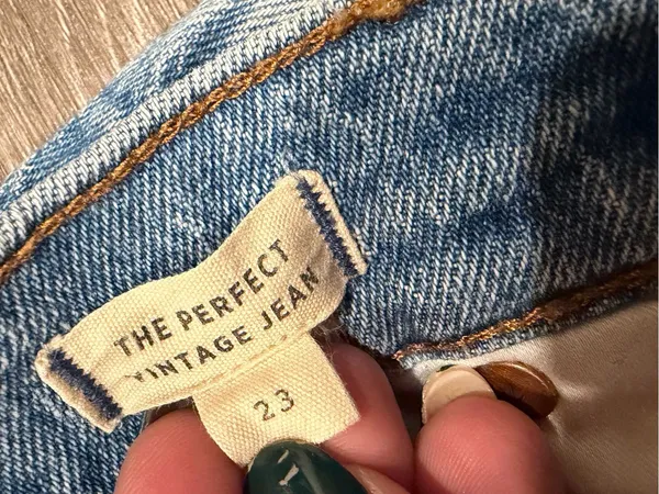 Madewell The Perfect Vintage Jean Womens Light Wash High Rise Straight Leg Sz 23 - Image 4