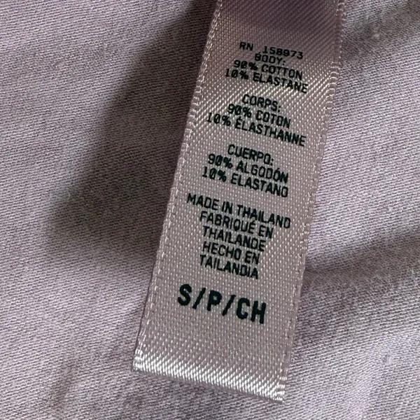 SKIMS Cotton Jersey Long Sleeve Square Neck Top Dusty Rose Mauve Small - Image 5