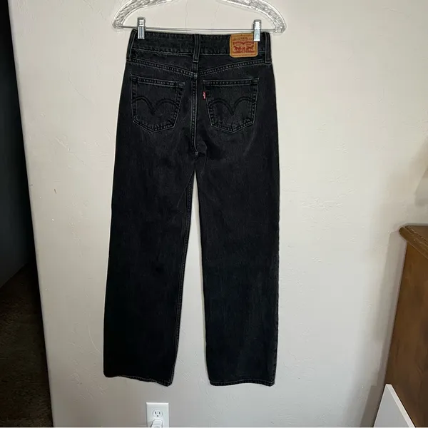 Levi’s Superlow Loose Iconic Washed Black‎ Denim Jeans - Image 9