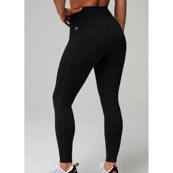 Fabletics PowerHold High Waisted Pocket Leggings Black Compression 7/8 Length S - Image 2