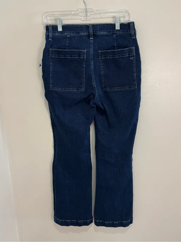 Madewell Mid-Rise Kick Out Jeans Dark Wash Size 29 - Image 3