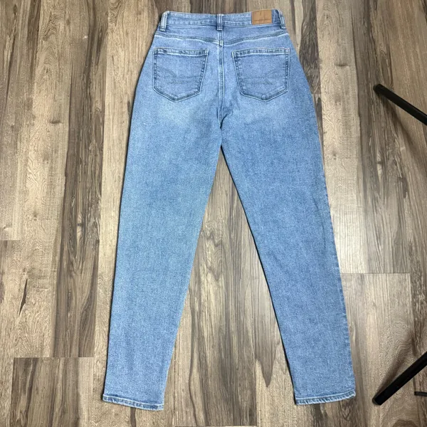 American Age American Eagle Outfitters Light Blue High Rise Jeans - Image 8