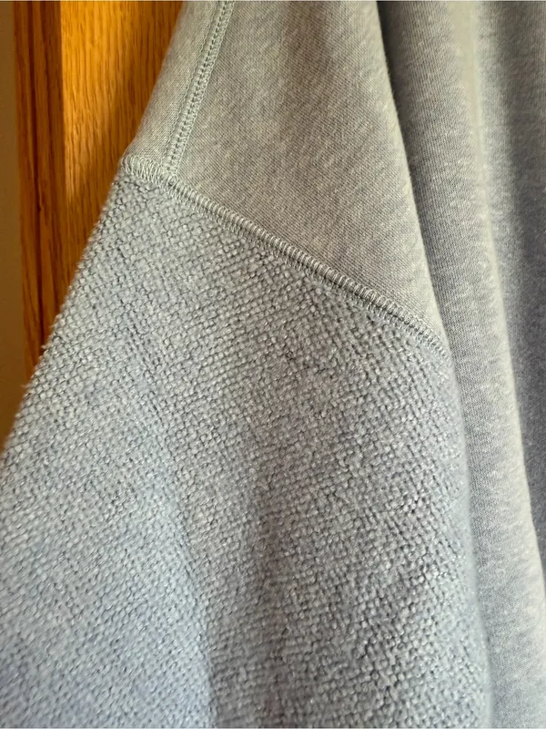 Aerie Très Chic Chenille Oversized Sweatshirt Mixed Media Blue Plus Size XXL NWT - Image 5