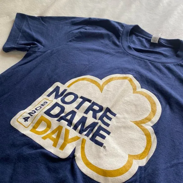 Notre dame shamrock shirt Blue - Image 8