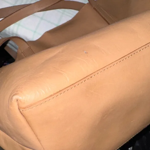 Madewell Elegant Tan Leather‎ Tote Bag - Image 10