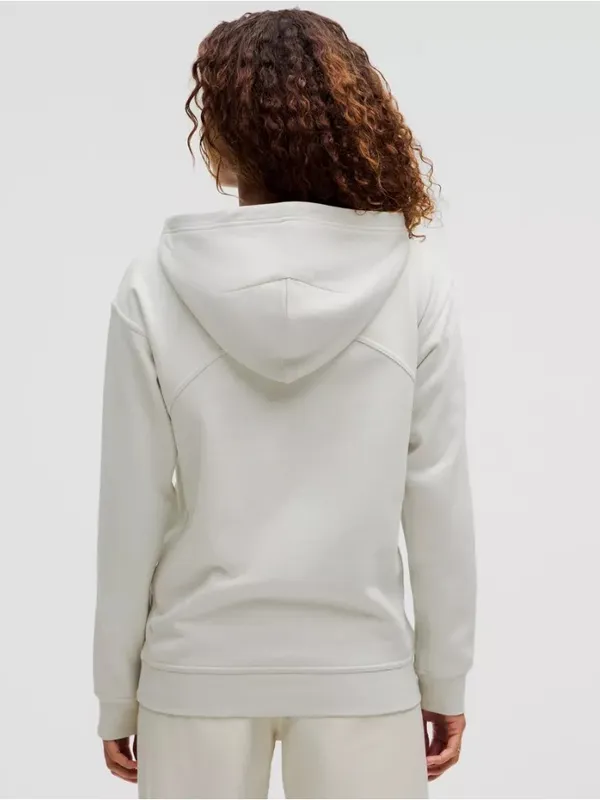 lululemon All Yours Hoodie French Terry 100% Cotton Gray - Size 12 - Image 2