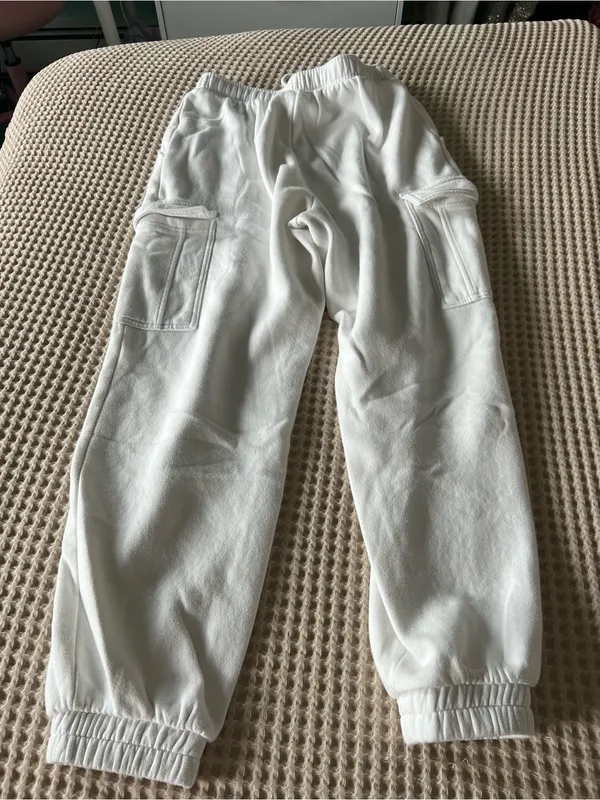 Cargo Jogger Pants - White - Image 2