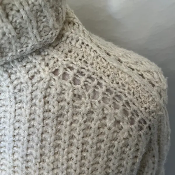 Abercrombie & Fitch Chunky Turtleneck Womens Sweater Sz XS Fisherman Coastal - Image 5