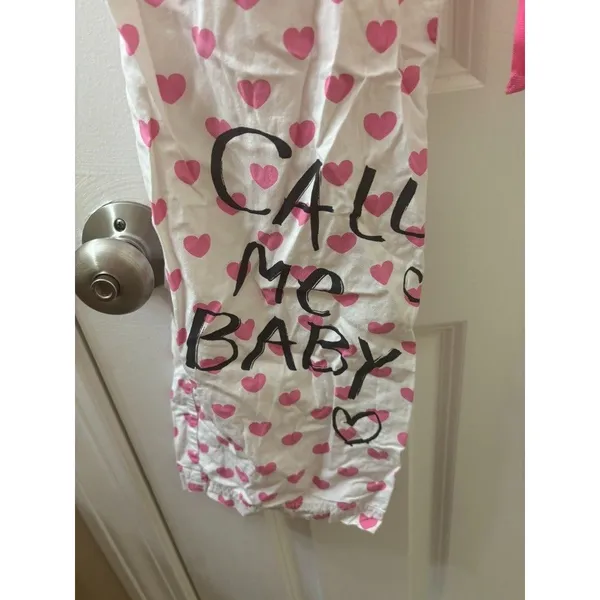 Victoria's Secret PINK SWEET HEART PRINT “CALL ME BABY” SLEEP drawstrings PAJAMA PANTS - Image 6