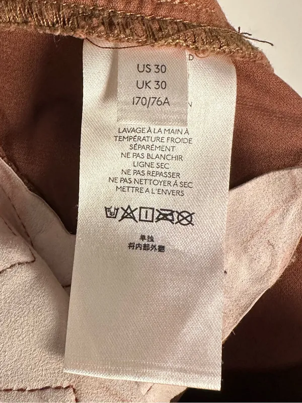 Free People Firecracker Star Pocket Flared Corduroy Pants Sz 30 - Image 10