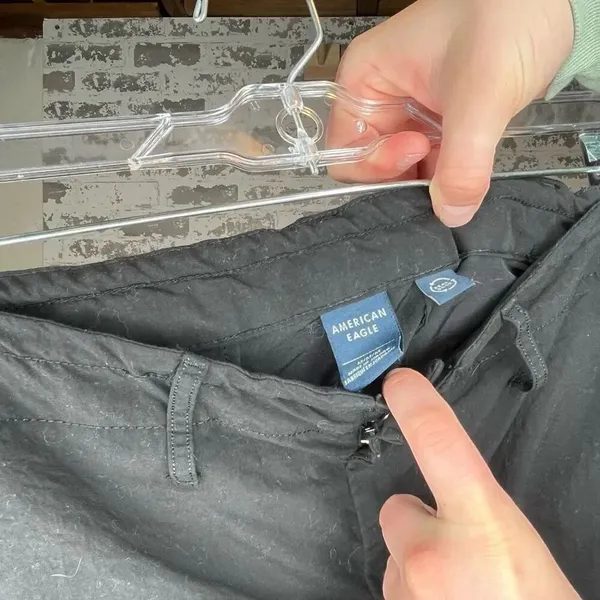 American Eagle | women black parachute pants - Image 2