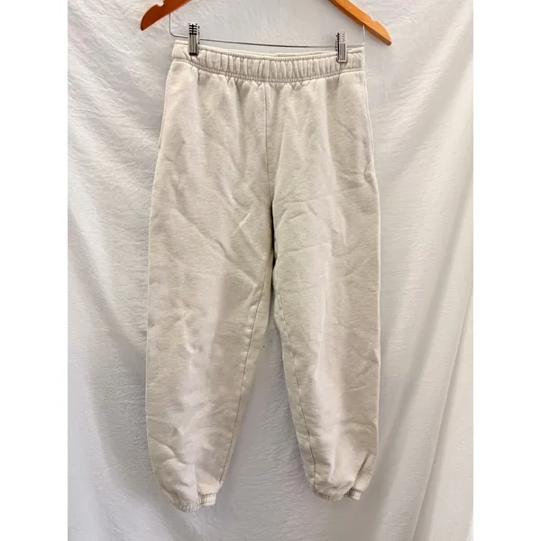 TNA The Cozy Fleece Grey‎ Jogger Pants XXS Lounge Casual Cozy - Image 2