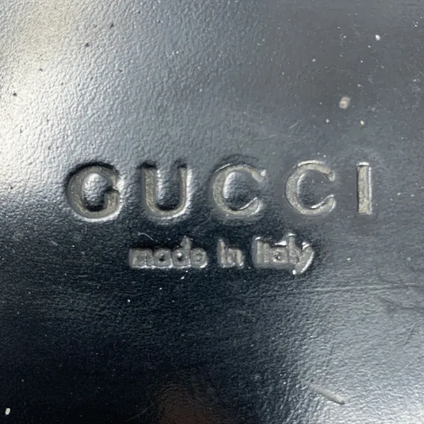 Gucci Marmont GG Brown Leather Thong Sandals Gold Logo Flats EU 37.5 - Image 6