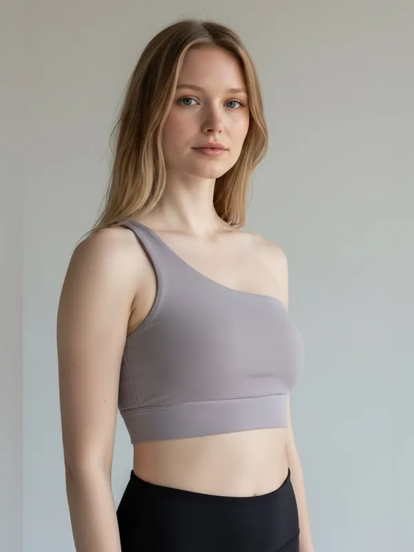 Nike Zenvy Asymmetrical Women's Light Support Padded Sports extra Large - Image 2