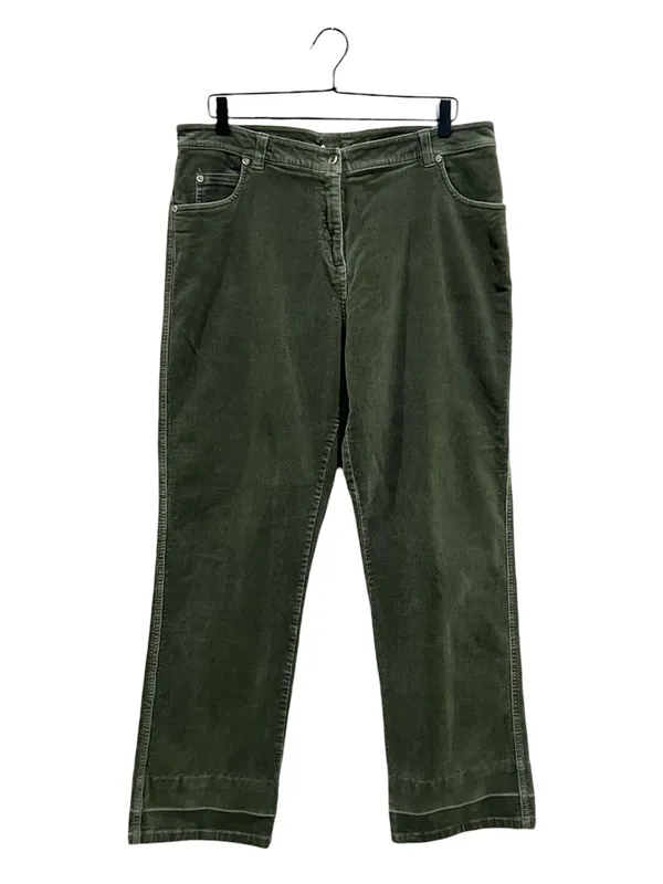 Woolrich Light Olive Green High Rise Corduroy Pants Size 14 - Image 10