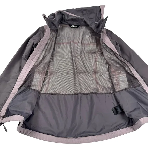 The North Face Resolve 2 DryVent Rain Jacket Womens Small Grey Windbreaker - Image 2