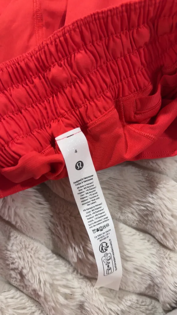 Lululemon Oxford Red Hotty Hot High-Rise Lined Short 2.5" - Image 5