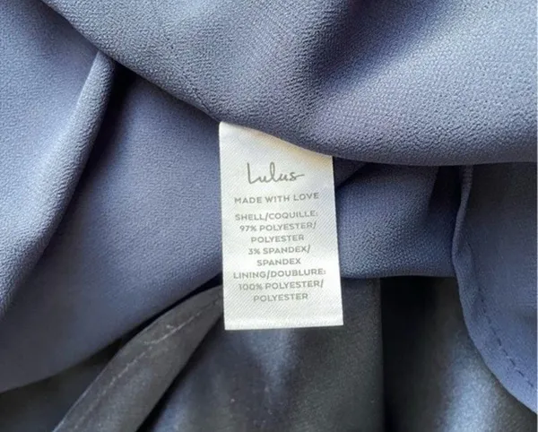 Lulus Dress One Last Glance Satin Backless Slip Dress Navy Blue Size Medium - Image 14