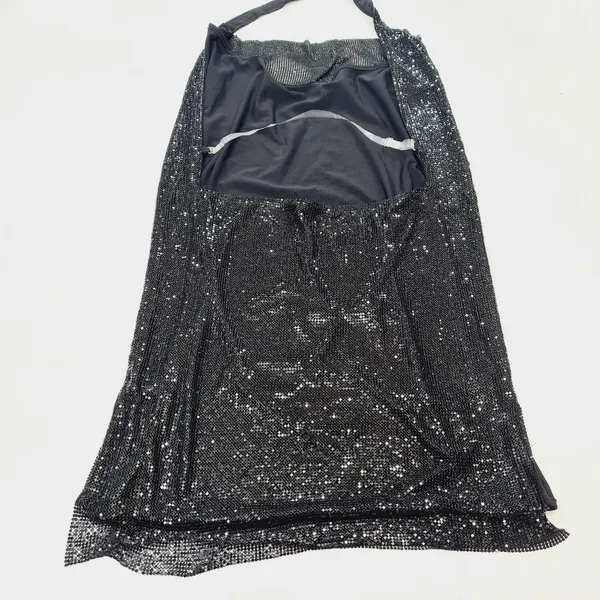 Superdown Caity Drape Dress in Black - Image 11