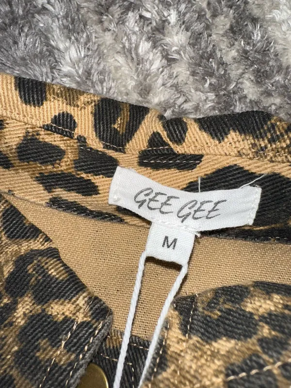 Cheetah Jean jacket  - Image 3