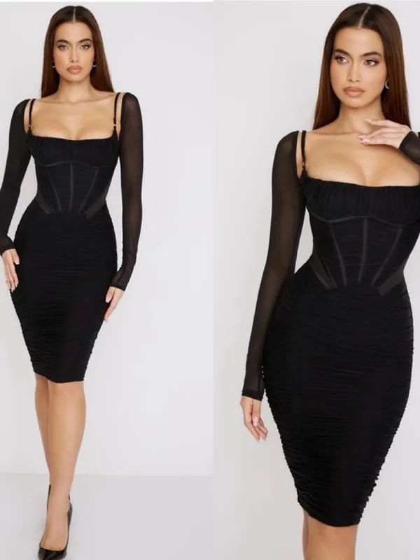 House of CB Freyja Corset Midi Dress - Image 2