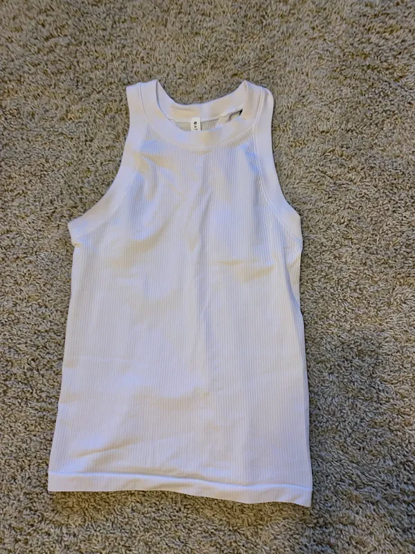 Athleta Renew Seamless Racerback White Tank - Image 4