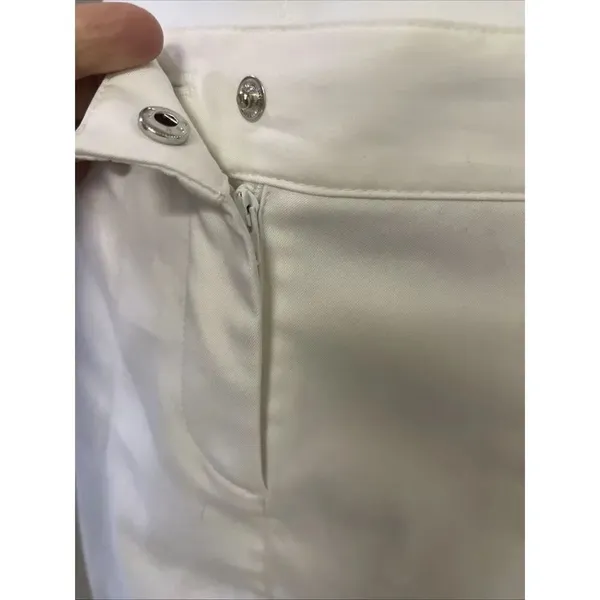 Cutter & Buck White Button Zip Pockets Golf Skort Shorts Size 4 - Image 4